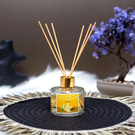 Арома дифузер с ароматни пръчици, ванилия, 100 ml