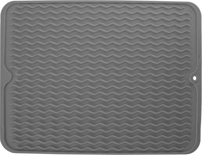 Silicone Dish Drying Mat 40 × 30.5 cm – Gray
