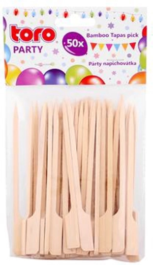 Bamboo party toothpicks 12 cm TORO, 50 pcs