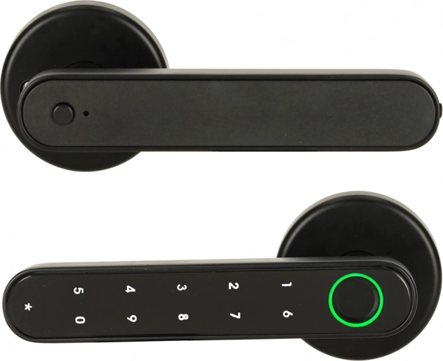 Electronic smart door lock with keypad, fingerprint and Bluetooth