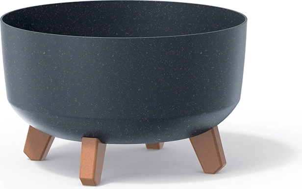 Саксия Gracia Low Eco Wood 28,5 см – антрацит