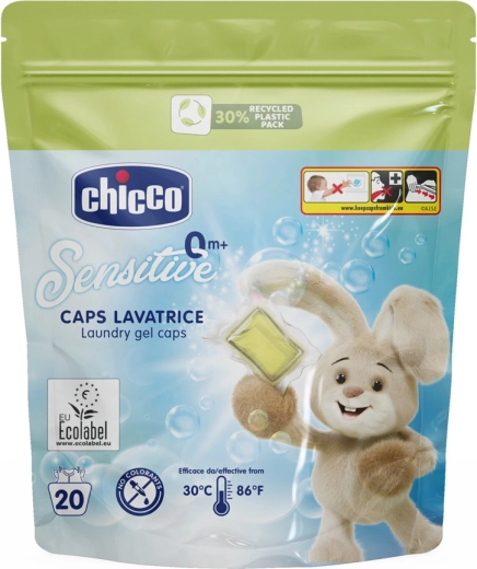 Перилни капсули CHICCO Baby Sensitive, 20 бр.