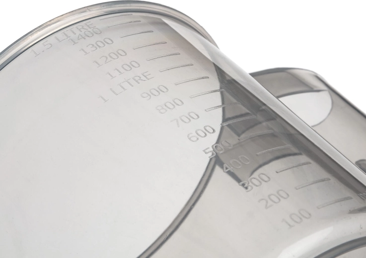 Accurate measurement thanks to a clear scale