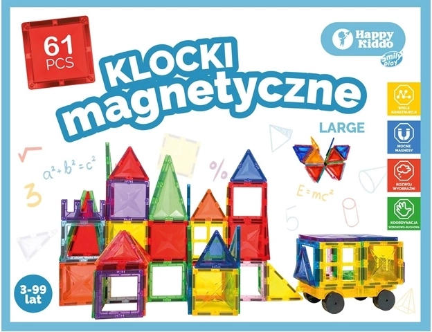 SmilyPlay магнитен конструктор 61 части