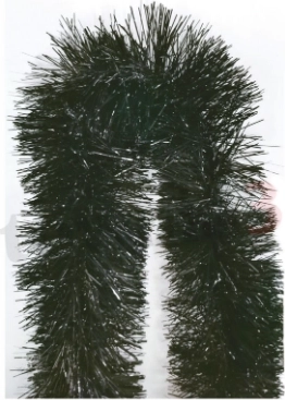 Коледен синджир 11 × 2 см, сребърен