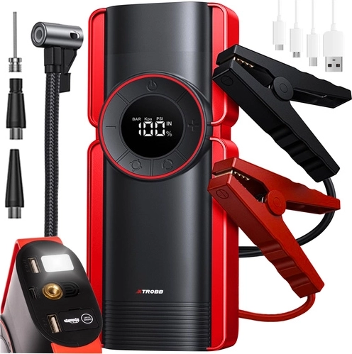 Xtrobb стартовa powerbank-а и компресор 6в1 10000 mAh - 1 брой