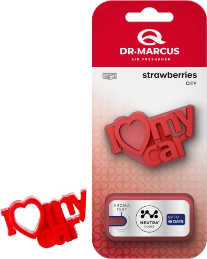 Dr. Marcus City I Love My Car Strawberry – car air freshener