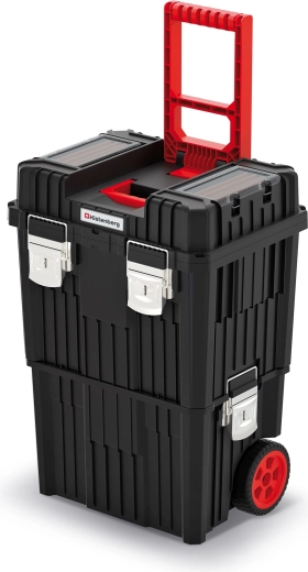Modular Heavy Tool Case 71 L with Wheels and Folding Handle