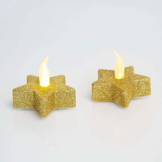 LED Star-Shaped Tea Light Candle - 1 Piece