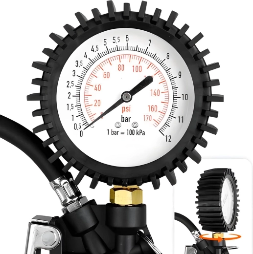 Large and clear pressure gauge