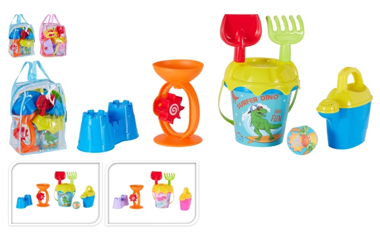 Комплект от 8 части плажни играчки за деца