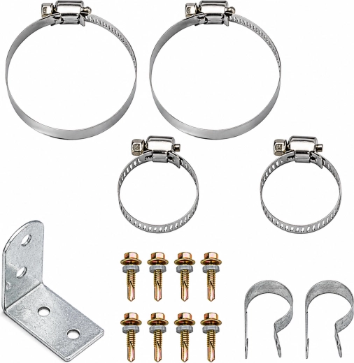 Clamps and mounting hardware for secure fastening