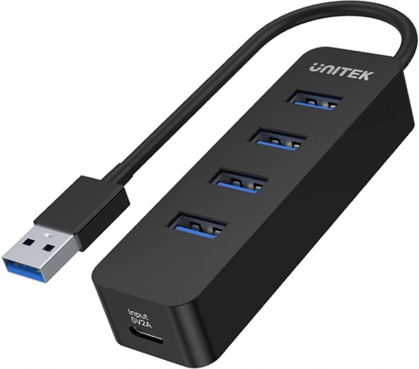 Unitek uHUB Q4 активен USB хъб 4× USB‑A 3.0 със захранване 10 W