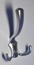 Romana I Hook, matte chrome, 77 × 130 mm