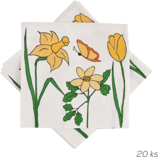Paper napkins Spring Meadow 33 × 33 cm, 20 pcs