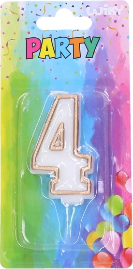 Парти свещ № 4 златна
