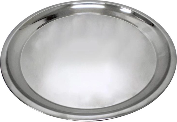 Round stainless steel serving tray TORO 35 cm