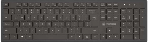 безжична клавиатура NATEC Herring 2.4 GHz slim (US подредба)