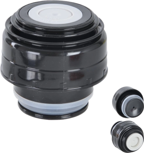 Large replacement thermos stopper made of UH plastic with a silicone seal