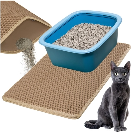 Double-layer honeycomb traps litter