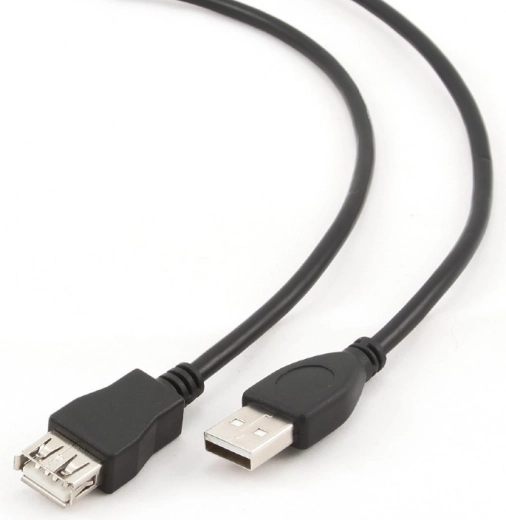 Удължителен кабел USB 2.0 AM–AF 4,5 м черен