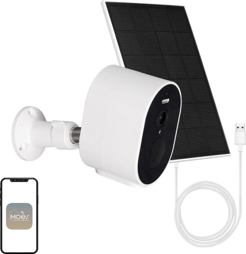 Moes outdoor Wi‑Fi IP camera 4 MP with solar power WCM-S24-S