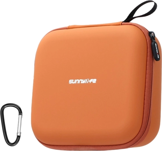 Кожен калъф Sunnylife с мрежест джоб за DJI Neo 2, оранжев