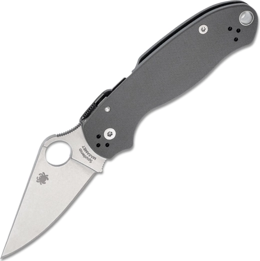 Spyderco Para 3 Maxamet сив джобен нож 7,6 cm със stonewash обработка и дръжка G10