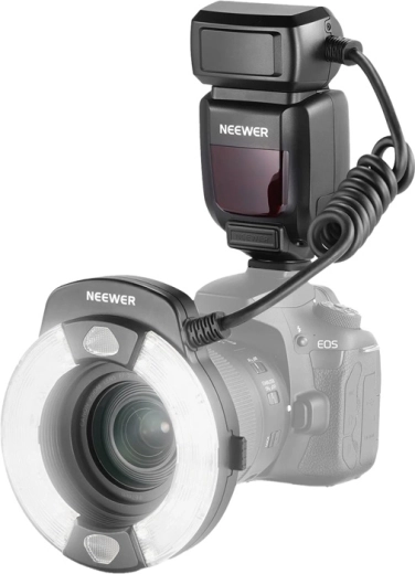 Neewer RF1-C Circular Macro Ring Flash for Canon E‑TTL