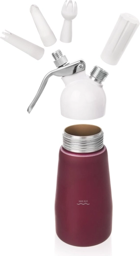 Interchangeable nozzles for different decorating shapes