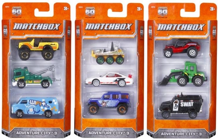 Matchbox комплект от 3 колички