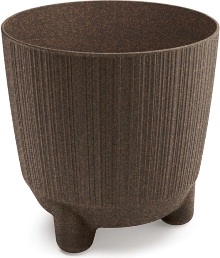 Саксия Ryfo N Eco Wood 16,8 см, цвят кафе