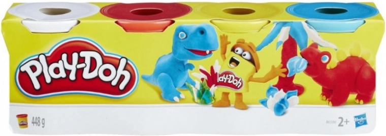 Play-Doh пластилин, комплект от 4 кофички, 448 г – Динозаври