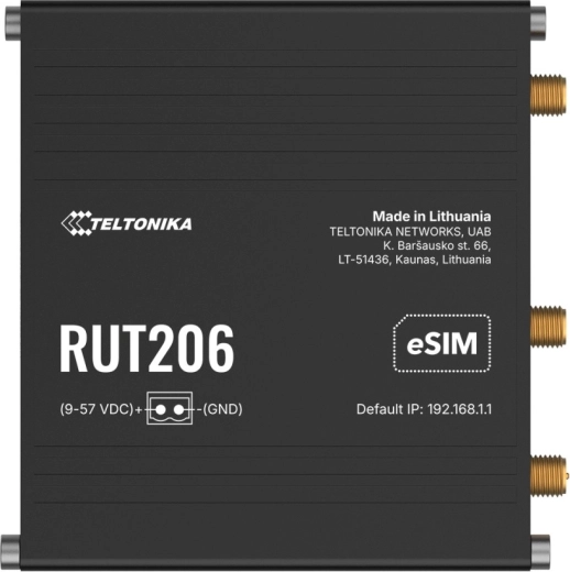 Teltonika RUT206 индустриален рутер с eSIM - 1 брой