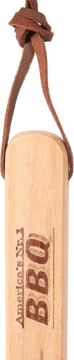 Wooden handle with hanging loop