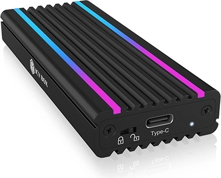 Алуминиев бокс за M.2 NVMe SSD с RGB подсветка USB‑C 10 Gb/s