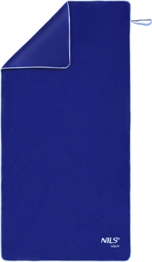 NILS AQUA NAR14 terry microfiber towel, dark blue 160 × 80 cm