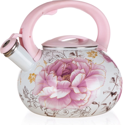 Емайлиран чайник 3 л MAGNOLIA, диаметър 22,5 см