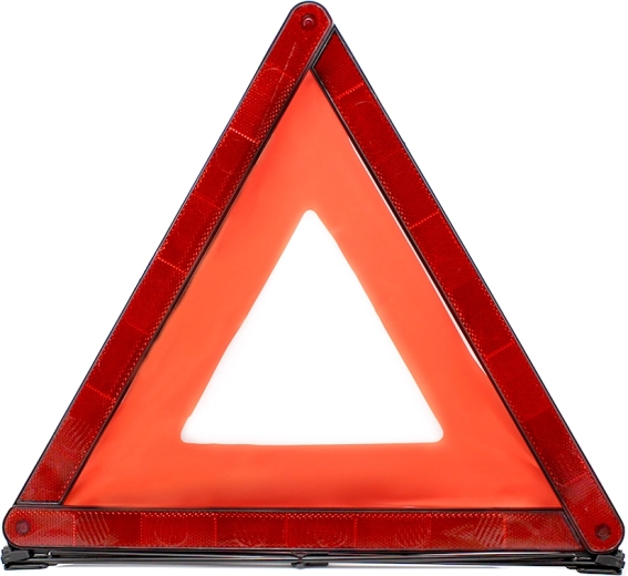 Reflective warning for other drivers