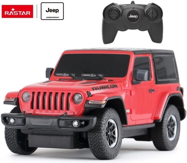 RC кола Rastar Jeep Wrangler JL Rubicon 1:24 червена – 1 брой