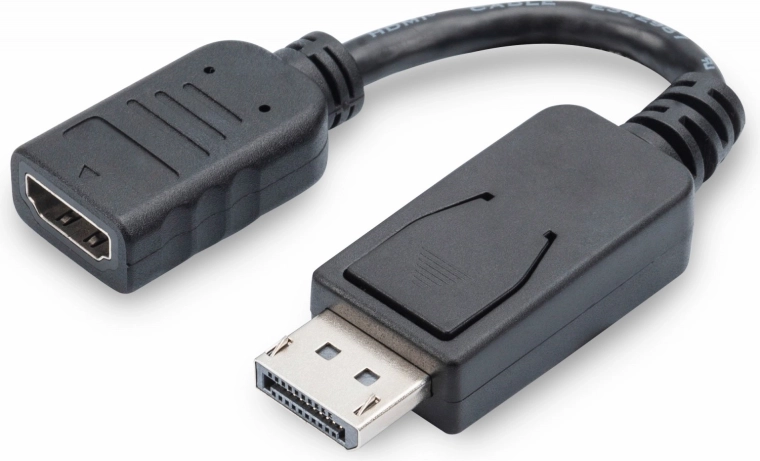 DisplayPort to HDMI Adapter, 1080p 60 Hz, Black, 0.15 m