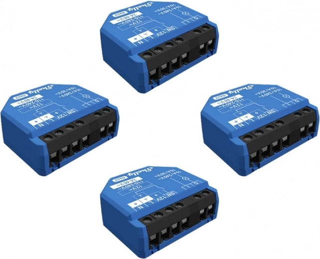 Shelly 1 Gen3 WiFi/Bluetooth Controller, set of 4 pieces