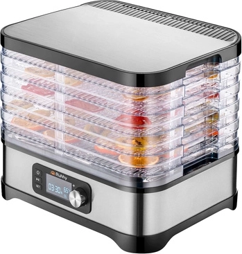 Ruhhy mushroom, fruit and vegetable dehydrator 10 l with LCD display and timer