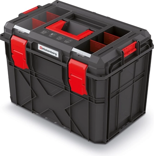 Modular tool case X-Block, 546 × 380 × 407 mm, black