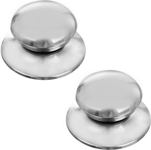 Stainless steel lid knobs, set of 2