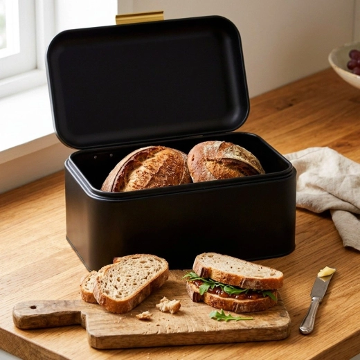 Practical flip-up lid and spacious interior