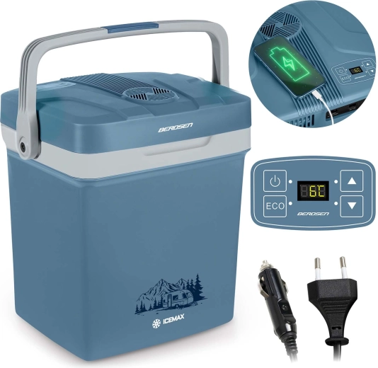 12 V and 230 V power + USB charging