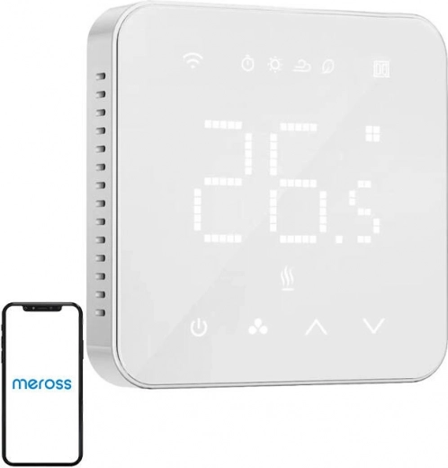 Интелигентен Wi‑Fi термостат Meross за електрическо подово отопление (HomeKit)