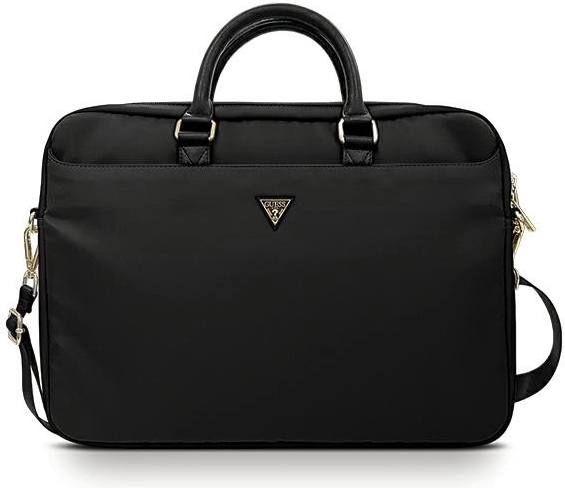 Чанта за лаптоп 16″ GUESS Nylon Triangle Logo, черна