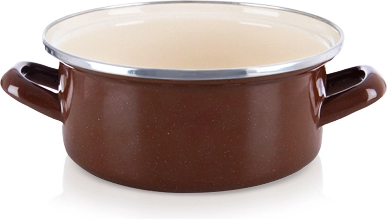 Емайлирана тенджера Brown 18,5 см, 1,6 л